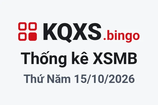Thống kê XSMB Thứ Năm ngày 15/10/2026