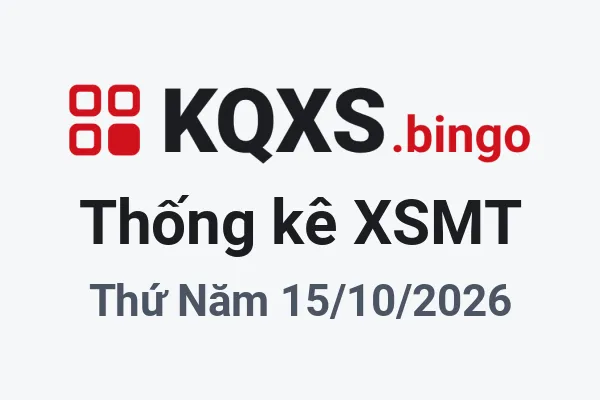 Thống kê XSMT Thứ Năm ngày 15/10/2026